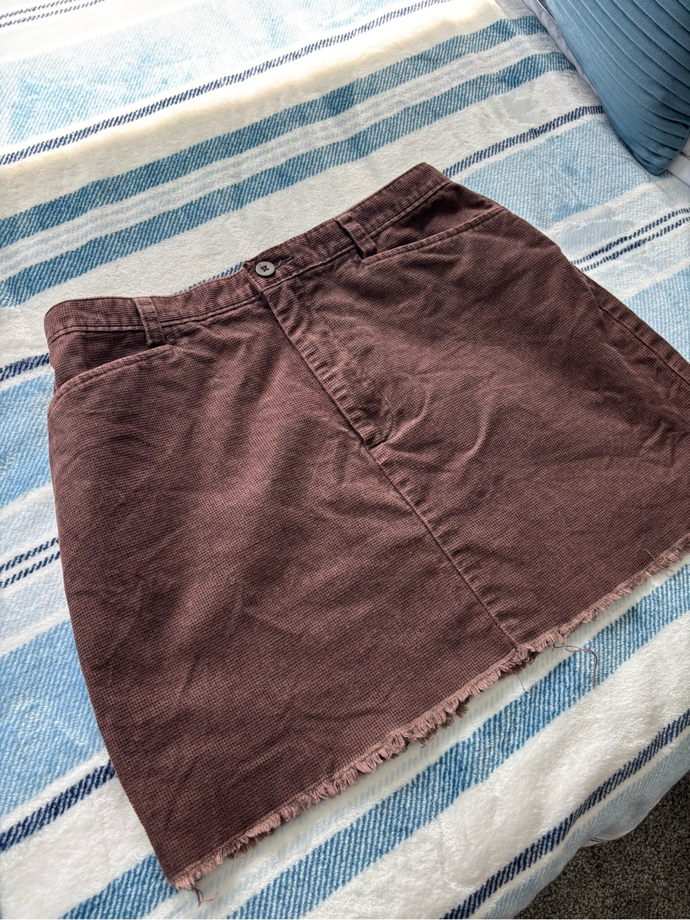 Dockers Plum Corduroy Mini Skirt